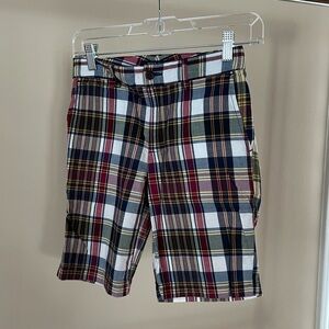 Polo by Ralph Lauren Plaid Cotton Shorts - Navy, White, Red, Yellow